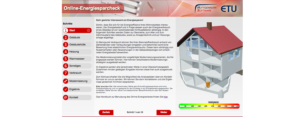 Online-Energiecheck